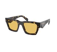 Prada Uomo Prada PR A06S 16O10C Occhiali da sole Acetato Marrone Giallo Pillow Normale
