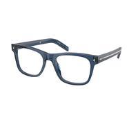 Prada Uomo Prada PR A13V 08Q1O1 Montature da vista Acetato Grigio Pillow Normale