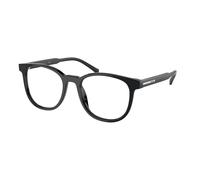 Prada Uomo PR A15V 16K1O1 Montature da vista Acetato Nero Trasparente Pantos Normale