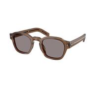 Prada Uomo Prada PR A16S 28I03D Occhiali da sole Acetato Trasparente Grigio Pantos Normale