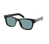 Prada Uomo Prada PR A17S 16K04D Occhiali da sole Acetato Nero Verde Squadrata Polarizzata