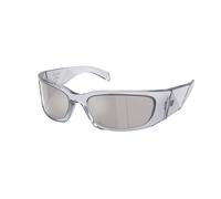 Prada Uomo Prada PR A19S 12R2B0 Occhiali da sole Acetato Grigio Grigio Farfalla Specchiate Specchiato