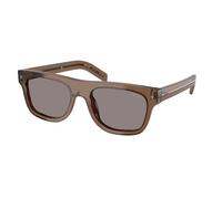 Prada Uomo Prada PR B12S 28I03D Occhiali da sole Acetato Trasparente Grigio Pillow Normale