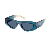 Prada Uomo Prada PR B19S 24F80S Occhiali da sole Acetato Blu Blu Pillow Normale