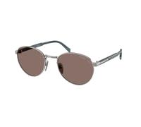 Prada Uomo Prada PR B51S 5AV05C Occhiali da sole Metallo Grigio Rotonda Polarizzata