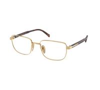 Prada Uomo Prada PR B51V 5AK1O1 Montature da vista Oro Trasparente Squadrata Normale