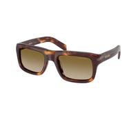 Prada Uomo Prada PR D11S 15W20U Occhiali da sole Acetato Tartaruga Marrone Squadrata Normale Sfumato