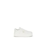 Prada White Calf Leather Bos Taurus Platform Sneakers - EU39/US9