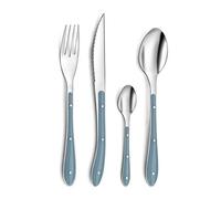 Pradel Essentiel Bistro1-2-3 Posate 24 pezzi per 6 persone, Denim | Set di posate da 24 pezzi per 6 persone, acciaio inox 18/0, finitura standard, lavabile in lavastoviglie.