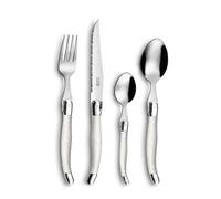 PRADEL ESSENTIEL - Set di 24 posate per 6 persone - Rustic - Acciaio 18/0 - Finitura Standard - Pearl