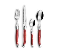 Rustic Rosso - Set di posate da 24 pezzi