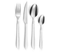 Pradel Essentiel Vibrato Posate 24 pezzi Inox per 6 persone, Bianco | Set di posate da 24 pezzi per 6 persone, acciaio inossidabile 18/0, finitura standard, bianco, spessore 2,5 mm