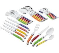 Pradel Excellence I7214P Servizio di posate Laguiole 24 pezzi manici pastello