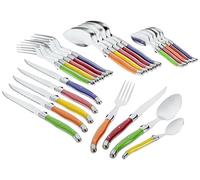 Pradel Excellence I7214P Servizio di Posate Laguiole 24 Pezzi Manici Pastello -
