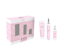 Prady Confezione Yani Donna (Gel Doccia, Body Splash, Eau de Toilette) - Profumo floreale con carattere - Cura quotidiana completa - Astuccio regalo ideale - Fragranza duratura, fresca e femminile