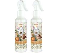 Prady - Deodorante per Ambienti Home Spray Cannella e Arancia - 220 ml - Fragranza calda e avvolgente (Confezione da 2)