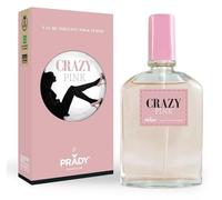 Prady Eau de Toilette Crazy Pink 90 ml - Fragranza femminile divertente e giovanile con note dolci e floreali, profumo moderno, frizzante e duraturo - Ideale per l'uso quotidiano e stile audace