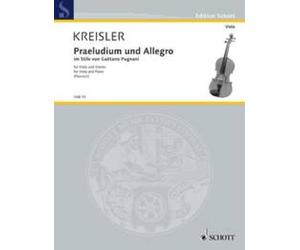 Praeludium et allegro: dans le style de Gaetano Pugnani. viola and piano.