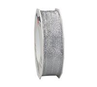 Präsent 1512520-631 Nastro cablato, Poliestere, Argento, 25mm-20m