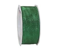 Präsent 1514020-035 Nastro cablato, Poliestere, Colore: Verde Abete, 40mm-20m
