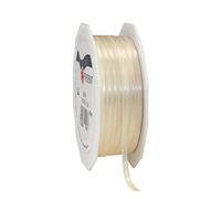 Präsent Color Crema, 50 m per confezionare, Larghezza 0,3 cm, Decorazioni e Artigianato, Nastro Decorativo per Regali, per Ogni Occasione, Poliestere, Verde Cacciatore, 3mm-50m, unità