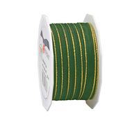 Präsent 4721025-607 Nastro in taffetà cablato, Poliestere, Crema, 10mm-25m