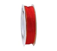 Präsent 4722525-709 Nastro in taffetà cablato, Poliestere, Oro, 25mm-25m