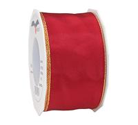 Präsent 4726025-919 Nastro in taffetà cablato, Poliestere, Oro, 60mm-25m