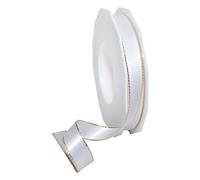 Präsent 6731525-601 Nastro di Raso, Poliestere, Oro Bianco, 15mm-25m