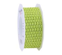 Präsent 7494015-027 Nastro in Organza, Poliestere, Verde Lime, 15-m-Roll 40 mm Width
