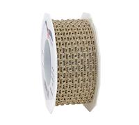 Präsent 7494015-105 Nastro cablato, Poliestere, Tortora, 15-m-Roll 40 mm Width