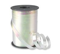 Präsent - Brasilien Nastro arricciacapelli bianco 10 mm di larghezza, 200 m di lunghezza