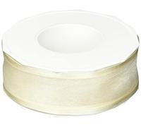 Präsent Nastro in Organza cablato, Poliestere, Viola, 40mm-25m, 25 unità