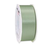 PRÄSENT C.E. PATTBERG Nastro raso colore verde antico, nastro di raso per impacchettare regali, lungh. 25 m, largh. 40 mm, nastro per pacchi regalo, per decorare e bricolage, per varie occasioni