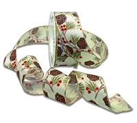 Präsent C.E. Pattberg Nastro Stampato, Poliestere, Multicolore, Rotolo da 20 m, Larghezza 40 mm