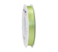 Präsent C.E. Pattberg Raso Pistacchio (Verde), 27 m per confezionare, Larghezza 1,5 cm, Decorare e Lavorare, Nastro Decorativo per Regali, per Ogni Occasione, Poliestere, Avorio, 15mm-25m, 25 unità