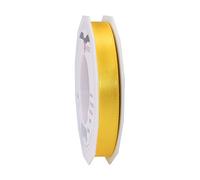 Präsent C.E. Pattberg Raso Giallo, 27 m, per confezionare, Larghezza 1,5 cm, per Decorazioni e Artigianato, Nastro Decorativo per Regali, per Ogni Occasione, Poliestere, 15mm-25m, 25 unità