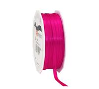 PRÄSENT Magenta, 50 m per confezionare, 0,6 cm di Larghezza, Decorazioni e Artigianato, Nastro Decorativo per Regali, per Ogni Occasione, Poliestere, Rosa Chiaro, 6mm-50m, unità