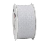 PRÄSENT Nastro in Organza, Cristallo, Bianco, 20-m-Rolle 40 mm, unità