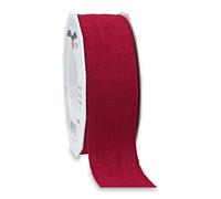 Präsent Leinen, Poliestere, Bordeaux, 12 x 12 x 4.5 cm