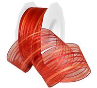 Präsent MALEDIVEN, poliestere rosso, 20 m, 40 mm