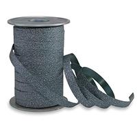 Präsent - Nastro arricciacapelli Poly Glitter benzina 10 mm di larghezza, 100 m di lunghezza