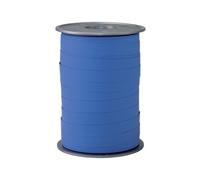 PRÄSENT Nastro color azzurro, rocchetto di nastro pacchi, lungh. 200 m, largh. 10 mm, nastro bianco azzurro per decorare e per bricolage, nastro effetto carta per regali in tutte le occasioni