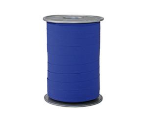 PRÄSENT Nastro color blu, rocchetto di nastro pacchi, lungh. 200 m, largh. 10 mm, nastro bianco blu per decorare e per bricolage, nastro effetto carta per regali in tutte le occasioni