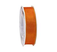 Präsent - Nastro color mandarino, 25 mm - 25 m