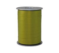 PRÄSENT Nastro color verde oliva, rocchetto di nastro pacchi, lungh. 200 m, largh. 10 mm, nastro bianco verde oliva per decorare e per bricolage, nastro effetto carta per regali in tutte le occasioni