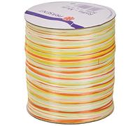 Präsent - Nastro da Regalo Bast, 50 m, Colore: Giallo Assortito