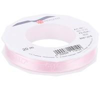 Präsent - Nastro di Raso Stampato Baby Love Rosa 20 m Rotolo 15 mm di Larghezza