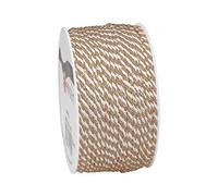 Präsent - Nastro di spartito tortora-bianco, lunghezza 50 m, larghezza 2 mm