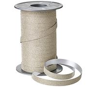 Präsent - Poly Glitter Arenaria Nastro Arenaria Larghezza 10 mm, Lunghezza 100 m